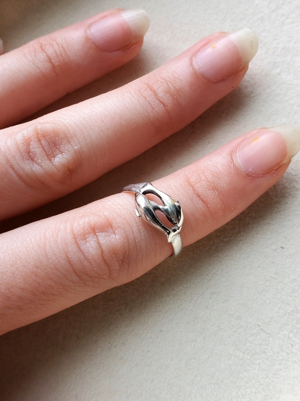 925 Sterling Silver Dolphin Ring | Size 5.5 (Approx.) โข 1.76g